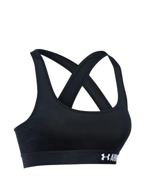 Under Armour Crossback Sports logo detail bra Black 1276503001