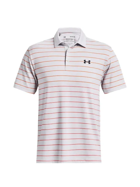 Under Armour Playoff 3.0 striped polo shirt Grey 1378676014
