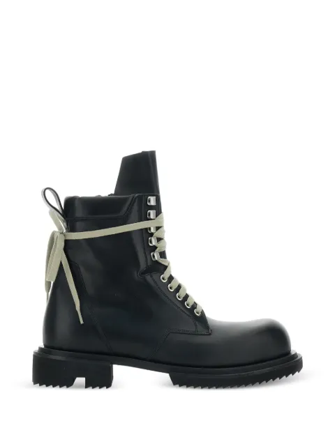 Rick Owens Low Army lace-up lug-sole boots Black RU01F2829L00
