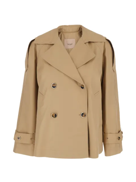 TWINSET double-breasted jacket Neutrals 261TP223112145