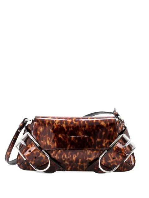 Givenchy Pre-Owned Voyou Flap Bag Printed Patent shoulder bag Brown S5N5OG9J0R47OCTP
