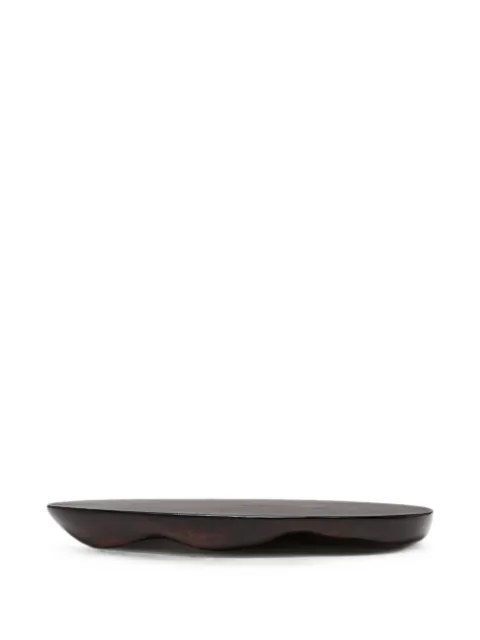 Fourth Street Ripple wooden decorative tray Brown RIPPLEPLATE