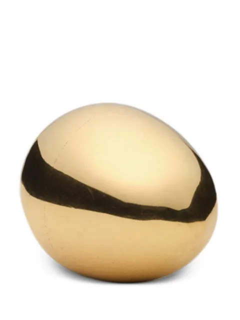 Fourth Street polished egg paperweight Gold EGGPAPERWEIGHTPOLI