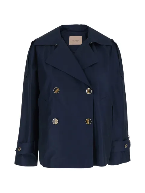 TWINSET double-breasted jacket Blue 261TP223113172