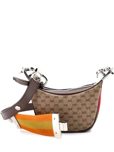 Gucci Pre-Owned Attache Shoulder Bag Micro GG Coated Canvas Mini hobo bag Brown UZYWLICFPUWIZVJT