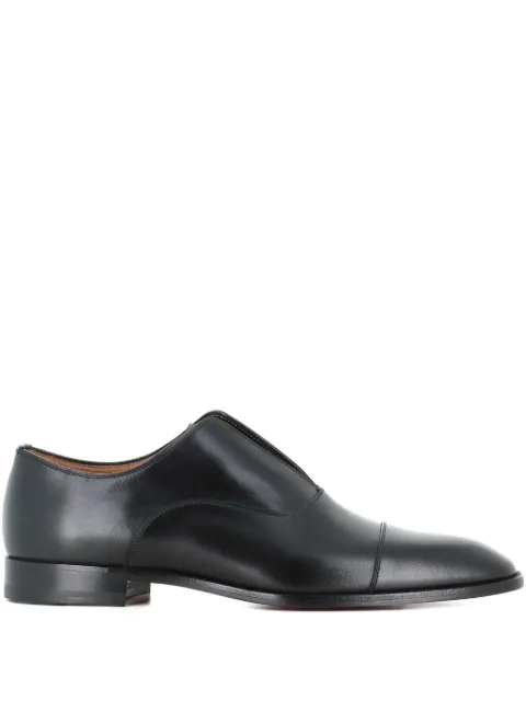 Christian Louboutin leather cap-toe oxford shoes Black ALPHAMALEIIFLAT
