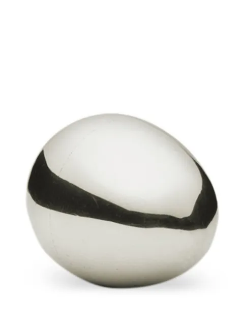 Fourth Street polished egg paperweight Silver EGGPAPERWEIGHTPOLI
