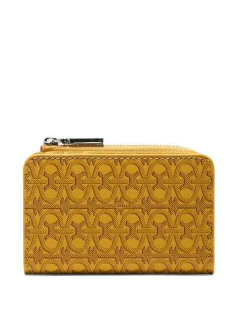 Coccinelle monogram-pattern wallet Yellow E2SXA170101