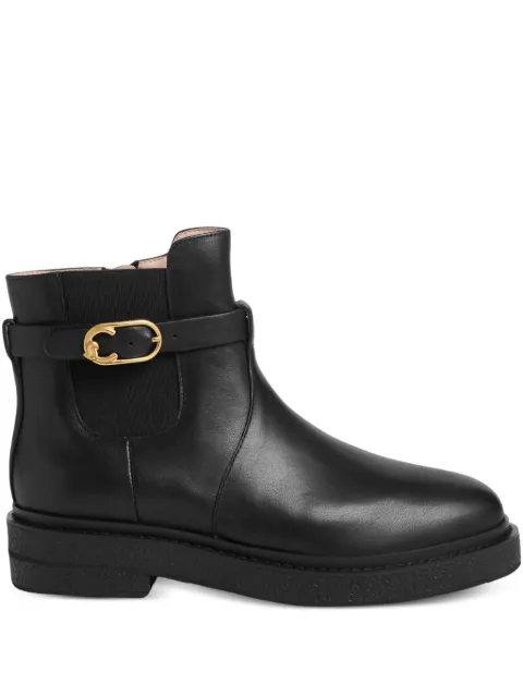 Coccinelle C-Saddle buckle-strap boots Black E4T7A420101