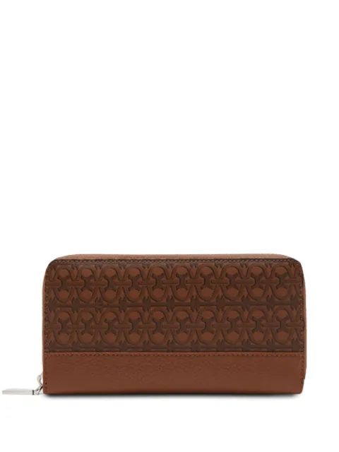Coccinelle monogram-pattern zip wallet Brown E2SXA113201