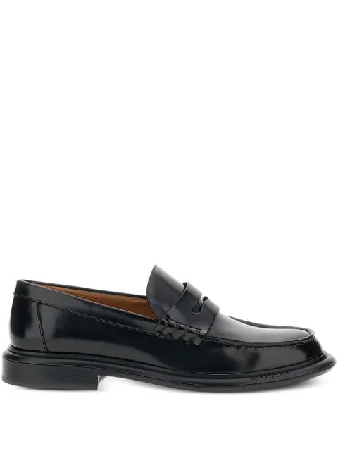 Givenchy brushed-leather loafers Black BH203PH1X9