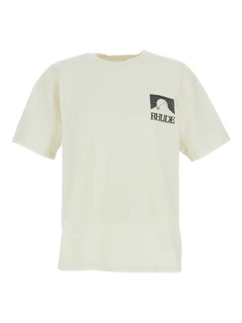RHUDE logo-print T-shirt White RHPS26TT070123166
