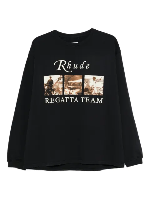RHUDE Regatta Tour graphic-print T-shirt Black RHPS26TT140126009