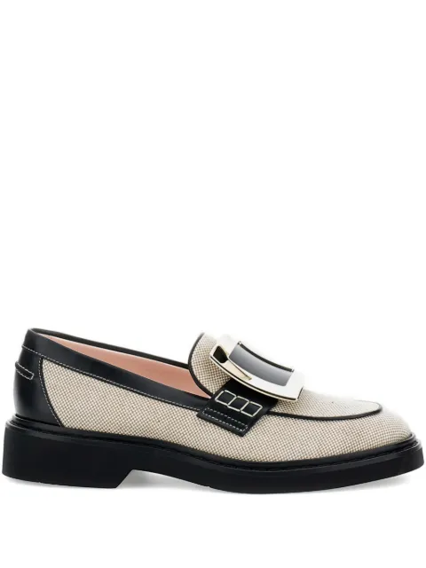 Roger Vivier Viv' Rangers canvas loafers Neutrals RVW54840780UYA9R21