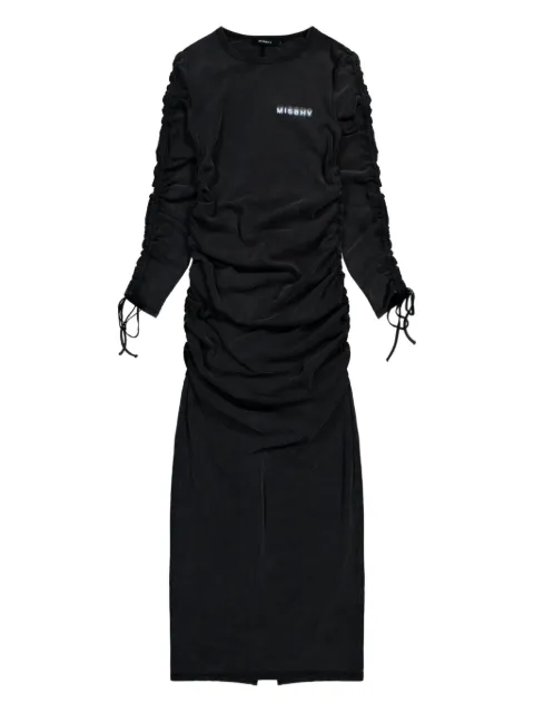 MISBHV Community gathered maxi dress Black 251W820