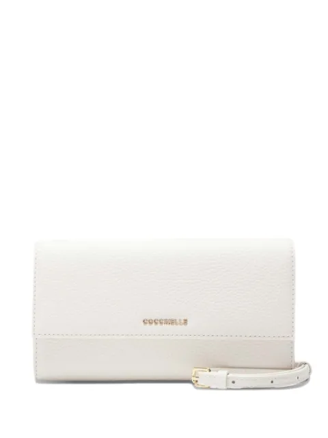 Coccinelle metallic-logo wallet White E2MW5182701H14