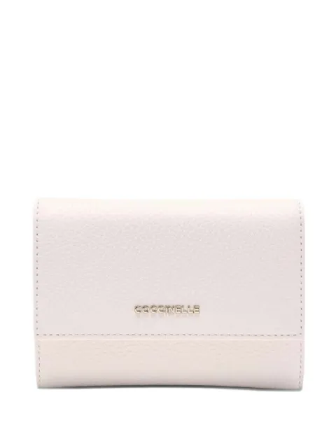Coccinelle metallic-logo wallet White E2MW5116601H14
