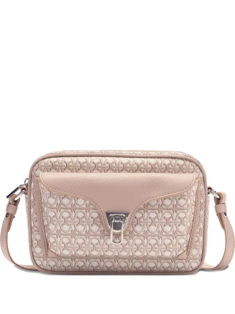 Coccinelle small Beat monogram crossbody bag Pink E1S0J150201
