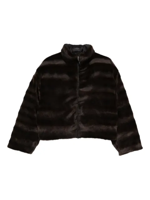 Balenciaga zip-up ski jacket Brown 857747TP039