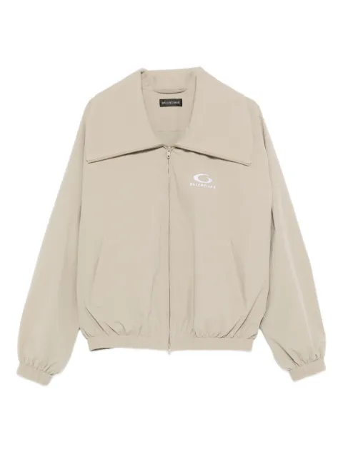 Balenciaga logo zip jacket Neutrals 857673TRO31