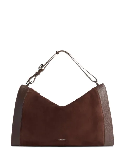 Coccinelle Elinor zip-up shoulder bag Brown E1TL6120101W20