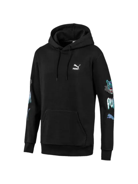 PUMA drawstring hoodie Black 595756