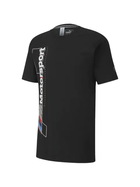 PUMA x BMW Motorsport logo-print T-shirt Black 59610301