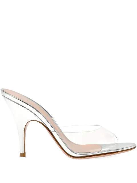 Gianvito Rossi round-toe heeled sandals White G1016595RICGME