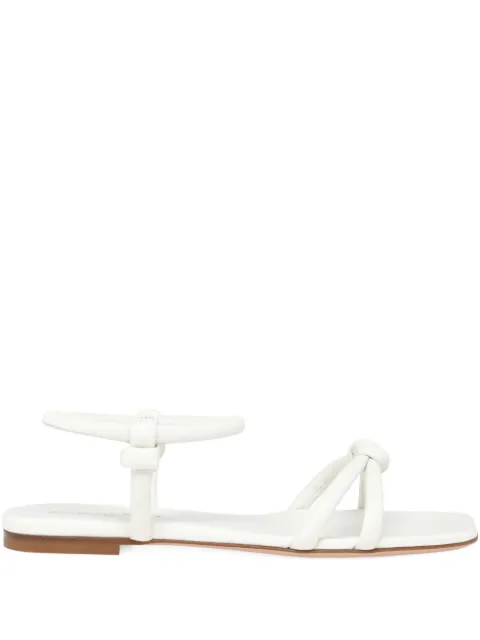 Gianvito Rossi Juno knotted flat sandals White G3232405CUONAP