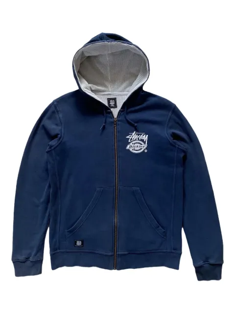 Stüssy x Dickies zip-up hoodie Blue STUS297