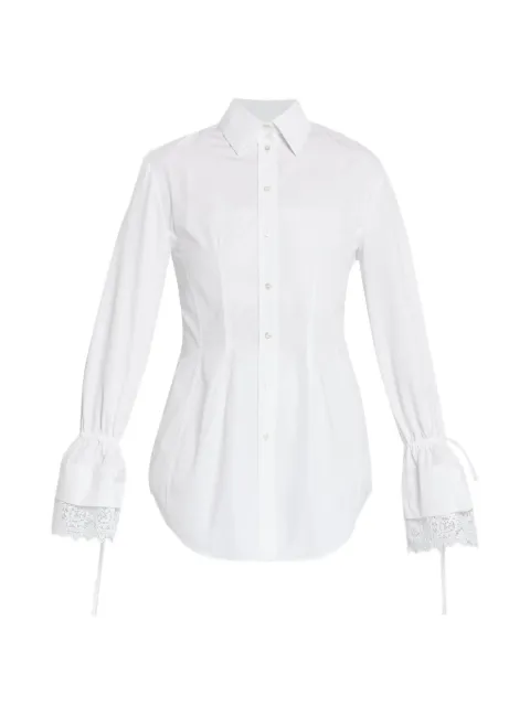 ERDEM tie detail lace shirt White PS26T5440029000