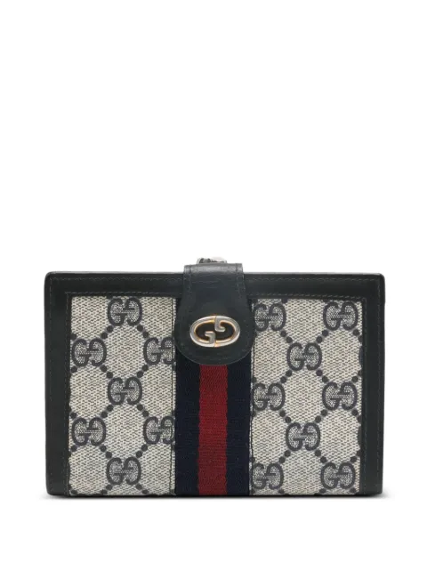 Gucci Pre-Owned 1980s logo wallet Blue GU350ACP