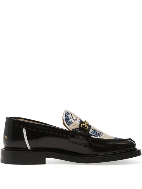 Filling Pieces patterned loafers Black 112611303321130
