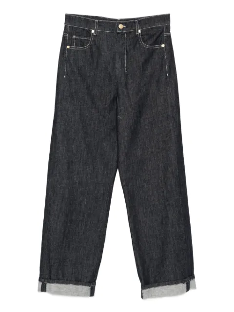 'S Max Mara cuffed stitching jeans Blue 2619181051600