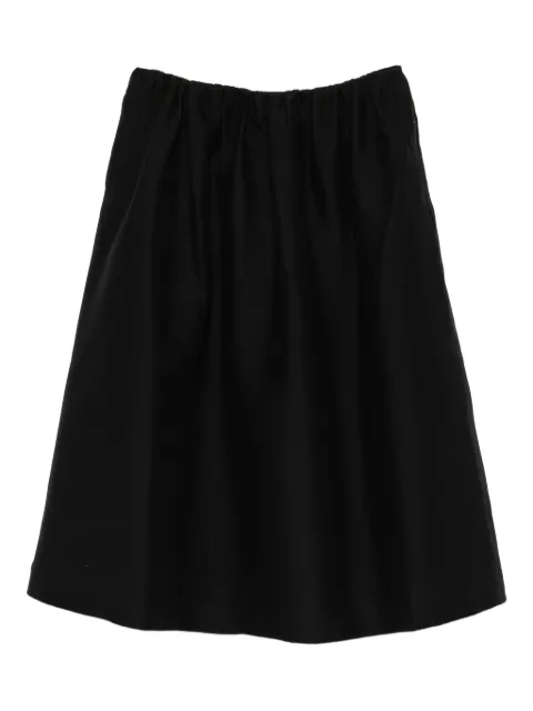 TOTEME zip-fastening midi skirt Black 261WRB0389FB0567001