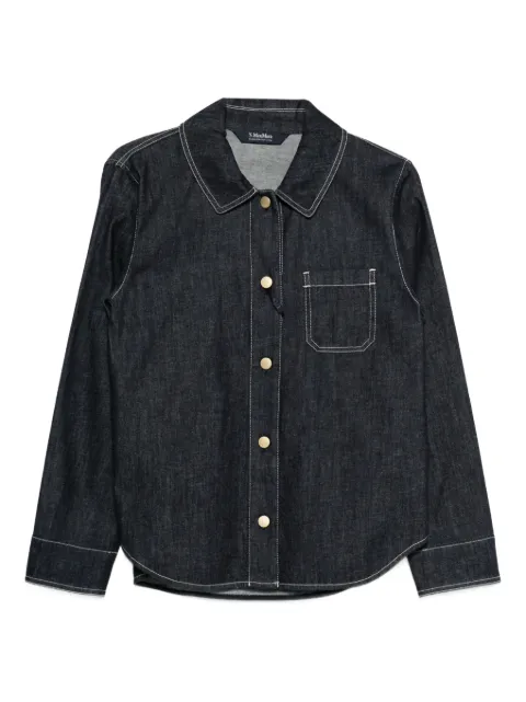 'S Max Mara contrast-stitching shirt Blue 2619191051600