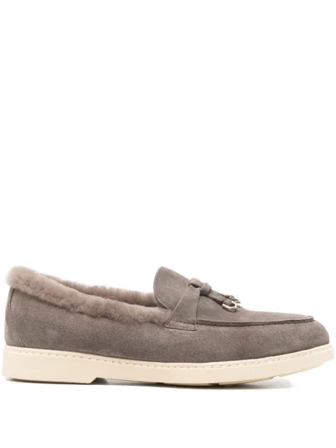 Doucal's leather loafers Grey DD8733EDOUM252GM39