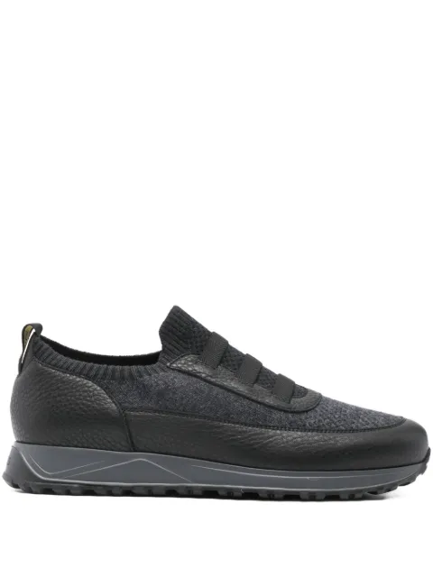 Doucal's leather-panel sneakers Black DU3318SYDNPX783RN00