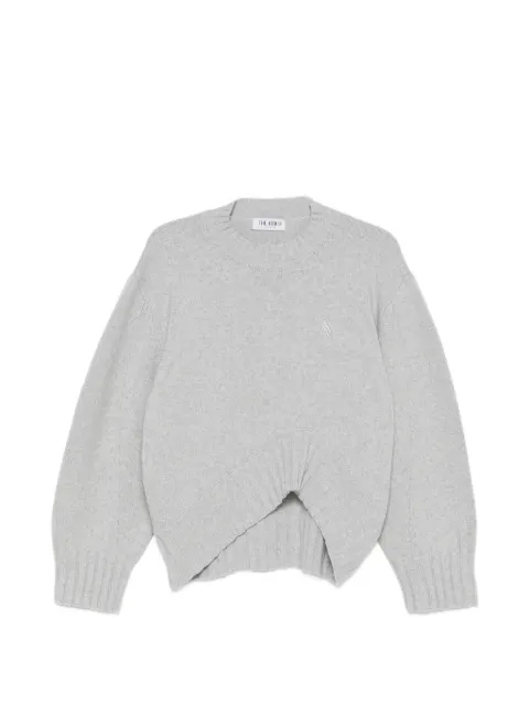 The Attico asymmetric-hem sweater Grey 260WCK00126KWS012AA