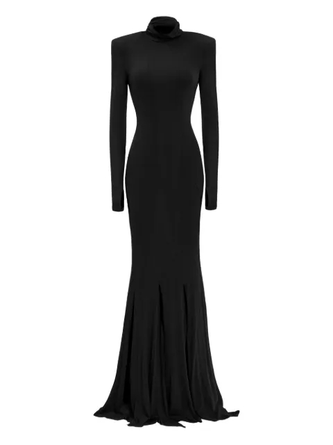 Lika high-neck maxi dress Black 7571