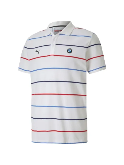 PUMA x BMW Motorsport striped polo shirt White 59610002