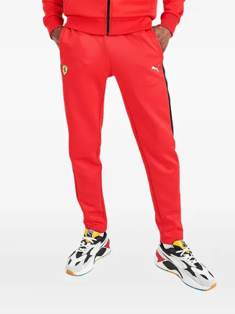 PUMA x Ferrari logo-print track pants Red 597945