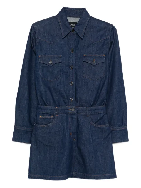 A.P.C. denim mini dress Blue COHMJF35250