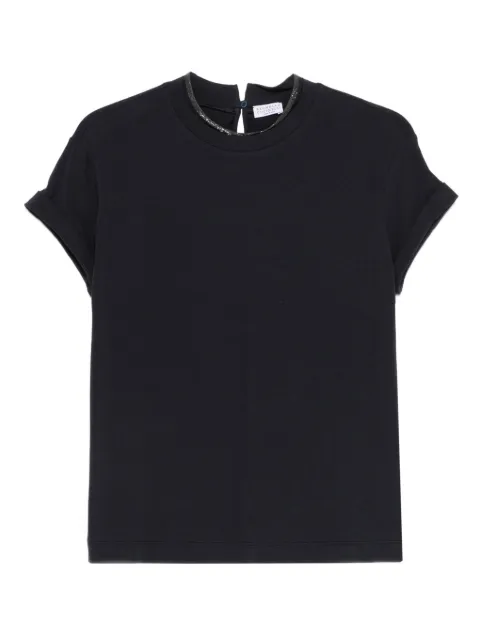 Brunello Cucinelli high-neck T-shirt Black M0T18BD200C4224