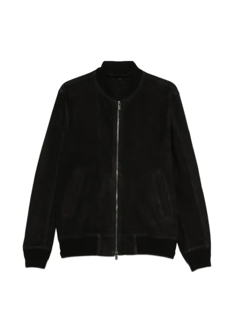 Salvatore Santoro suede bomber jacket Black 50689UBLK