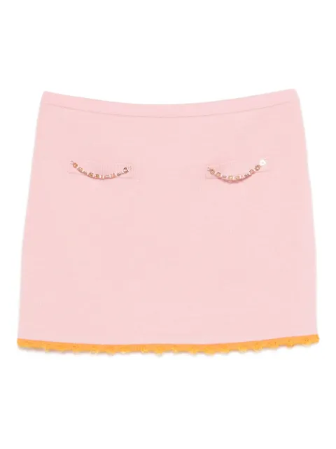 Casablanca logo-embellishment mini skirt Pink WSP26KW122301
