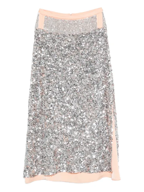 Rabanne sequin-embellishment maxi skirt Silver 26PCJU127PO0415