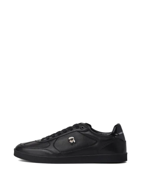 Karl Lagerfeld Ikon NFT patch leather sneakers Black KL53830N999