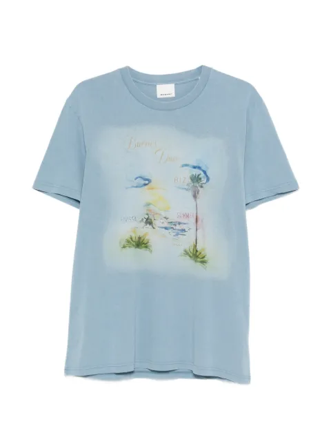 MARANT Honore graphic-print T-shirt Blue TS0052HBD1N08H