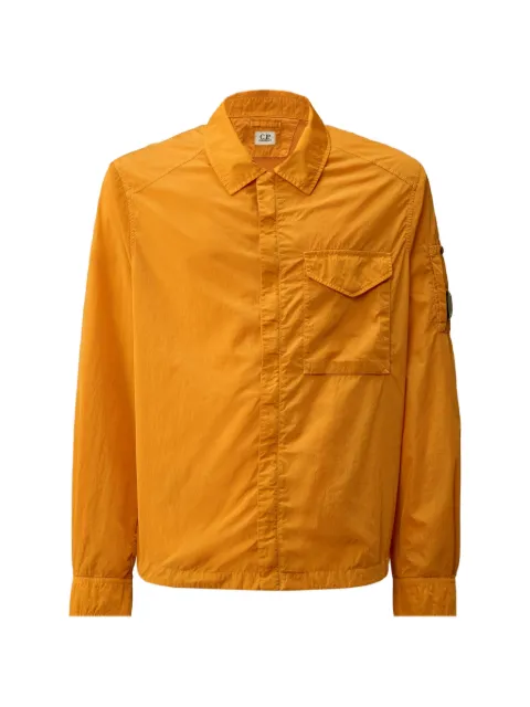 C.P. Company Chrome-R zipped Lens overshirt Orange 20CMOS710A005904G436